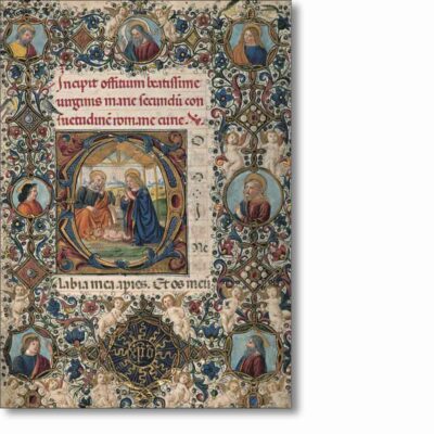 Christmas Card 'Nativity scene from an Italian Book of Hours' by Attavante Degli Attavante