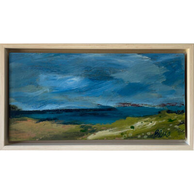 Acrylic on panel 'Earth, Sea & Sky - Summer Series No.1' by Mary Blue