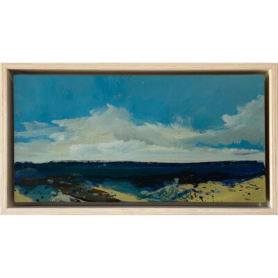 Acrylic on panel 'Earth, Sea & Sky - Summer Series No.2' by Mary Blue