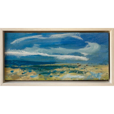 Acrylic on panel 'Earth, Sea & Sky - Summer Series No.4' by Mary Blue