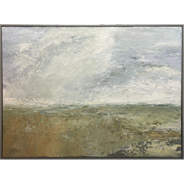 Oil on board 'Overy Marsh' by Pamela Noyes