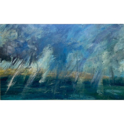 Acrylic on Canvas 'Weatherland: almost nothing swirling everywhere' by Mary Blue