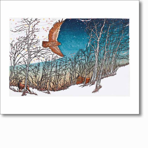 Greetings card 'Hush Hush Forest' by Nick Wroblewski