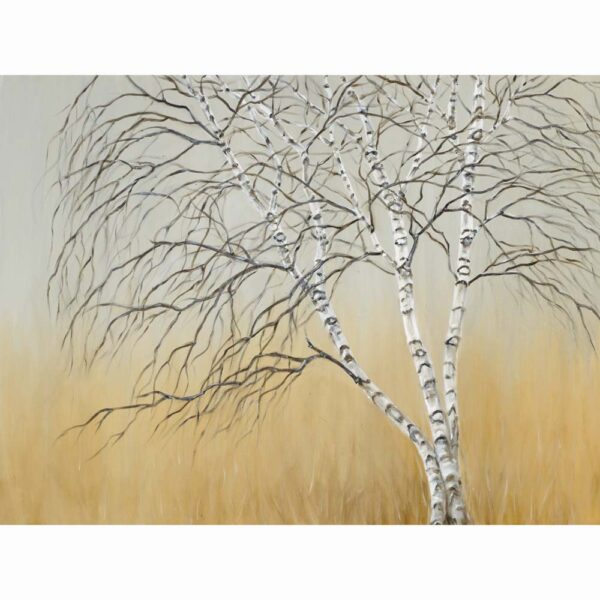 Oil on canvas painting 'Birch Tree' by Bella Bigsby